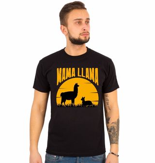 Obrázek 1 produktu Pánské tričko Mama Lama a Její Mládě Mama Llama