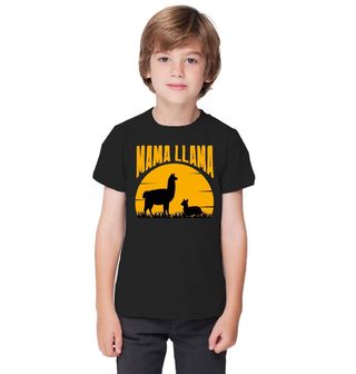 Obrázek 1 produktu Dětské tričko Mama Lama a Její Mládě Mama Llama