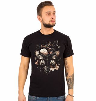 Obrázek 1 produktu Pánské tričko Melancholický Motýl v Květinách