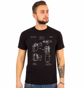 Obrázek 1 produktu Pánské tričko Kapesní zapalovač Patent G. Gimera Et Ala