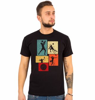 Obrázek 1 produktu Pánské tričko Retro Volejbalový Zápas