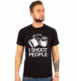 Obrázek 1 produktu Pánské tričko I shoot people "Fotím/Střílím lidi."