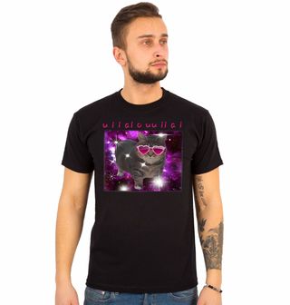 Obrázek 1 produktu Pánské tričko Galaktická Kočka Meme Spinning Cat OIIAA OIIAA