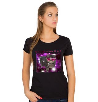 Obrázek 1 produktu Dámské tričko Galaktická Kočka Meme Spinning Cat OIIAA OIIAA