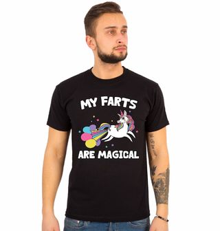 Obrázek 1 produktu Pánské tričko Jednorožec Moje prdy jsou magické