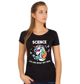 Obrázek 1 produktu Dámské tričko Jednorožec Science It’s Like Magic But Real