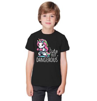 Obrázek 1 produktu Dětské tričko Boxující Jednorožec Cute but Dangerous