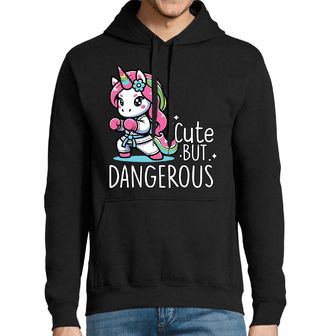 Obrázek 1 produktu Pánská mikina Boxující Jednorožec Cute but Dangerous