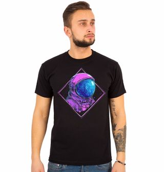 Obrázek 1 produktu Pánské tričko Neonový Astronaut ve Vesmíru