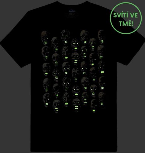 Obrázek produktu Pánské tričko Zuřící Zombie (SVÍTÍ VE TMĚ)