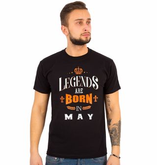 Obrázek 1 produktu Pánské tričko Legendy se rodí v Květnu! Legends are born in May