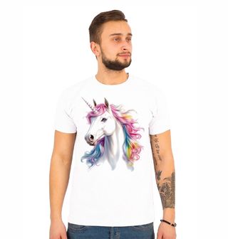 Obrázek 1 produktu Pánské tričko Jednorožec s Duhovou Hřívou