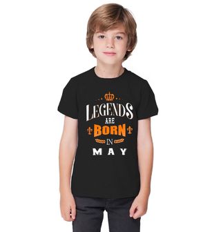 Obrázek 1 produktu Dětské tričko Legendy se rodí v Květnu! Legends are born in May