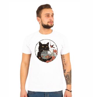 Obrázek 1 produktu Pánské tričko Černá Kočka s Akvárkem