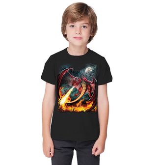Obrázek 1 produktu Dětské tričko Dračí Jezdec Dragon Slayer Červený Drak
