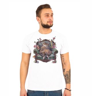 Obrázek 1 produktu Pánské tričko Opilá Kočka v Křesle