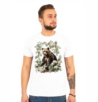 Obrázek 1 produktu Pánské tričko Medvěd hnědý v Květech