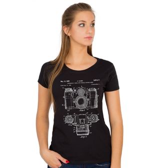 Obrázek 1 produktu Dámské tričko Fotografická kamera Patent E. Sauera