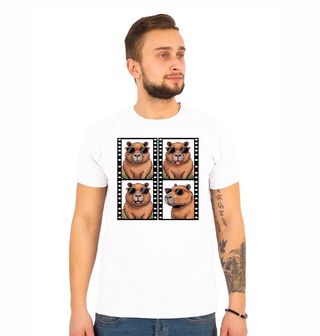 Obrázek 1 produktu Pánské tričko Selfie Kapybary na Fotopásku