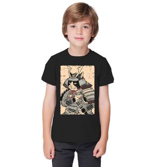 Obrázek 1 produktu Dětské tričko Kočka v Samurajské Zbroji Ukiyo-e Art