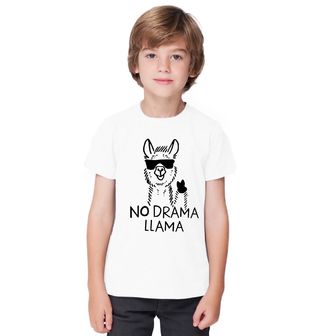 Obrázek 1 produktu Dětské tričko Lama co nedělá drama No drama Llama 