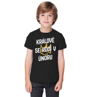 Obrázek 1 produktu Dětské tričko Králové s Korunou se Rodí v Únoru