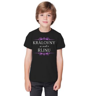 Obrázek 1 produktu Dětské tričko Královny se Rodí v Říjnu Queens Are Born in October