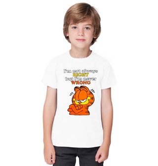 Obrázek 1 produktu Dětské tričko Garfield „Nikdy se nemýlím“