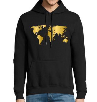 Obrázek 1 produktu Pánská mikina Zlatá Mapa Světa