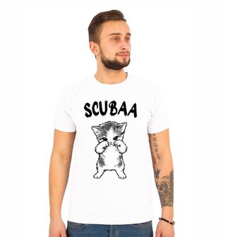 Obrázek 1 produktu Pánské tričko Roztomilá Scubaa Kočka