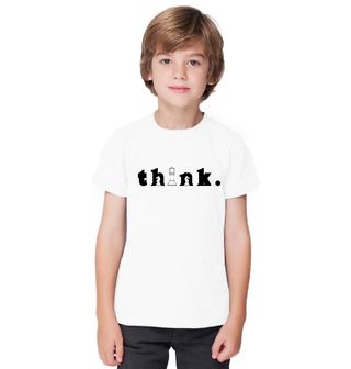 Obrázek 1 produktu Dětské tričko Mysli jako Šachista Think.