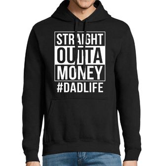 Obrázek 1 produktu Pánská mikina Straight Outta Money Bez Peněz #DadLife