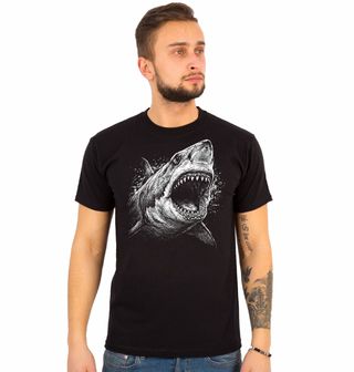 Obrázek 1 produktu Pánské tričko Bílý Žralok Predátor