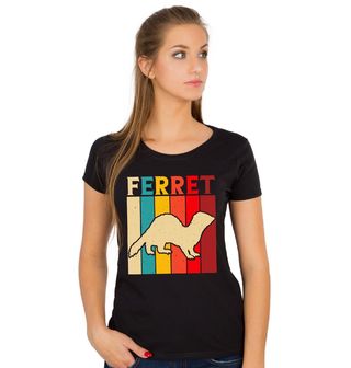 Obrázek 1 produktu Dámské tričko Barevná Fretka Ferret