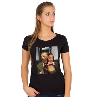 Obrázek 1 produktu Dámské tričko Rukojmí Mona Lisa a Vincent van Gogh