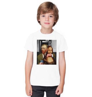 Obrázek 1 produktu Dětské tričko Rukojmí Mona Lisa a Vincent van Gogh