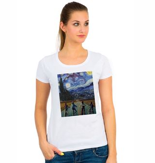 Obrázek 1 produktu Dámské tričko Hvězdná Noc Cesta do Obráceného Světa (Velikost: XXL)