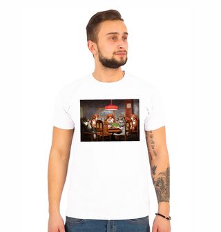 Obrázek 1 produktu Pánské tričko Partička pokeru přítel v nouzi (Velikost: M)