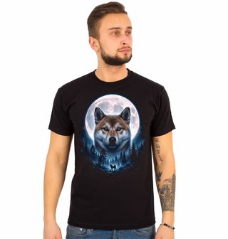 Obrázek 1 produktu Pánské tričko Shiba Inu pod Měsíčním Světlem