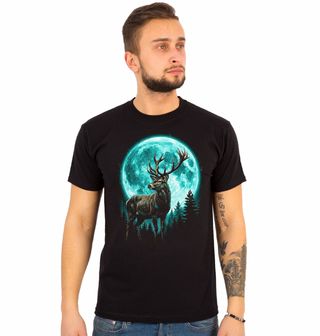 Obrázek 1 produktu Pánské tričko Jelen pod Modrým Měsícem