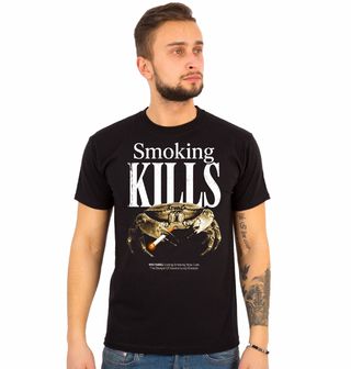 Obrázek 1 produktu Pánské tričko Krab s Cigaretou Kouření Zabíjí