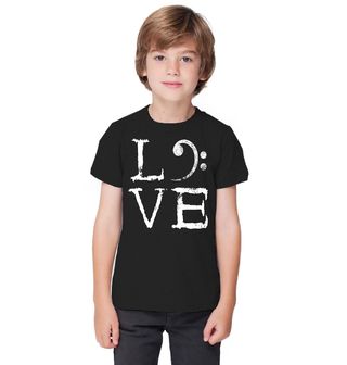 Obrázek 1 produktu Dětské tričko Láska k Basovému Klíči LOVE