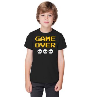 Obrázek 1 produktu Dětské tričko 0 životů Konec Hry Game Over