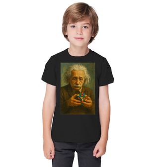 Obrázek 1 produktu Dětské tričko Albert Einstein a Rubikova kostka
