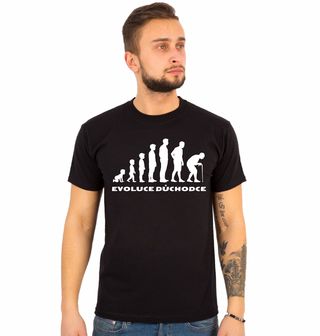 Obrázek 1 produktu Pánské tričko Evoluce Důchodce