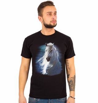 Obrázek 1 produktu Pánské tričko Bílý kůň ve větru