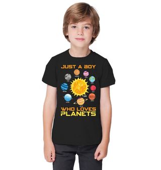 Obrázek 1 produktu Dětské tričko Prostě Kluk, který Miluje Planety Just a Boy Who Loves Planets