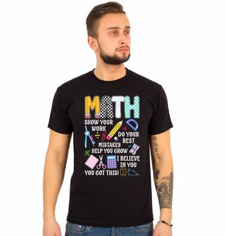 Obrázek 1 produktu Pánské tričko Matematika Proces Učení Math