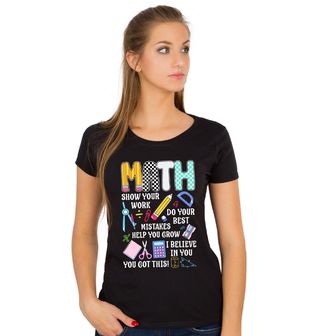 Obrázek 1 produktu Dámské tričko Matematika Proces Učení Math