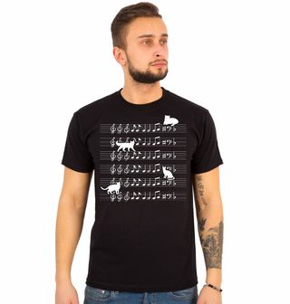 Obrázek 1 produktu Pánské tričko Melodie Kočičích Kroků